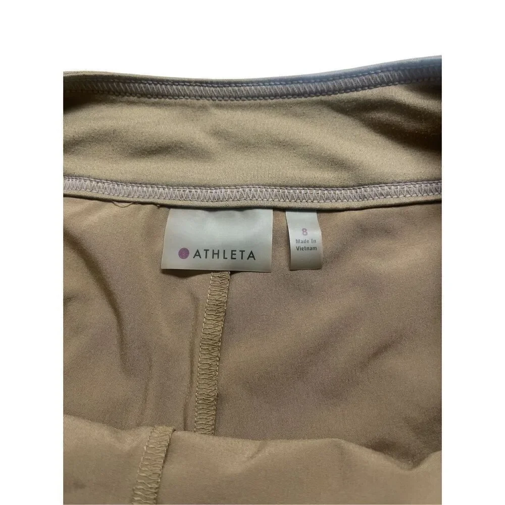 Athleta Wearever skirt tan color sz 8